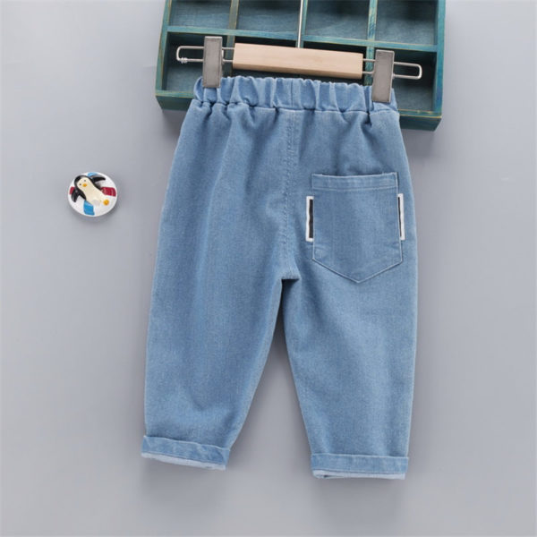 Pantalon en jean avec imprimés amusants pour garçons