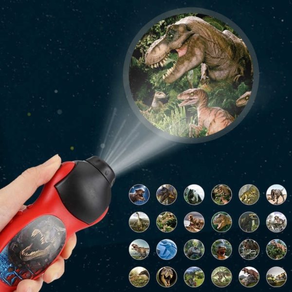 Lampe de poche projecteur de dinosaure