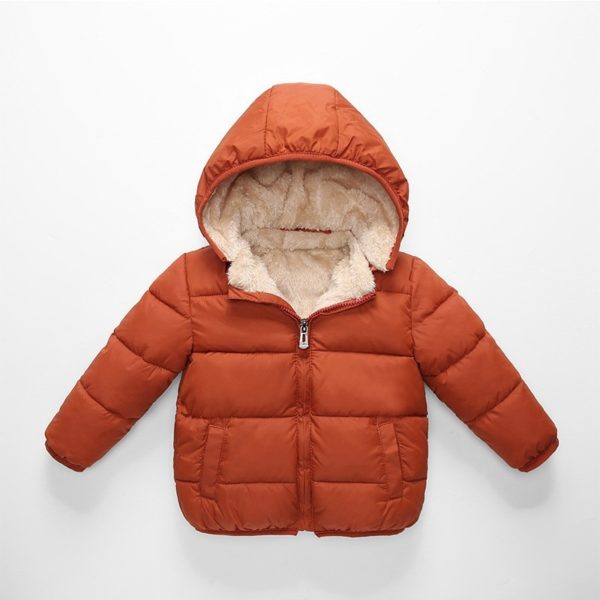 Manteau d'hiver coloré en polaire style doudoune pour garçon