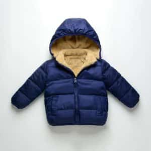 Manteau d'hiver coloré en polaire style doudoune pour garçon