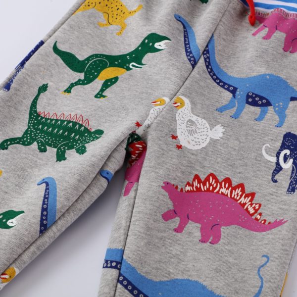 Jogging imprimé dinosaures en coton pour garçons