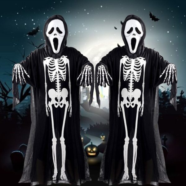 Déguisement Halloween fantôme squelette