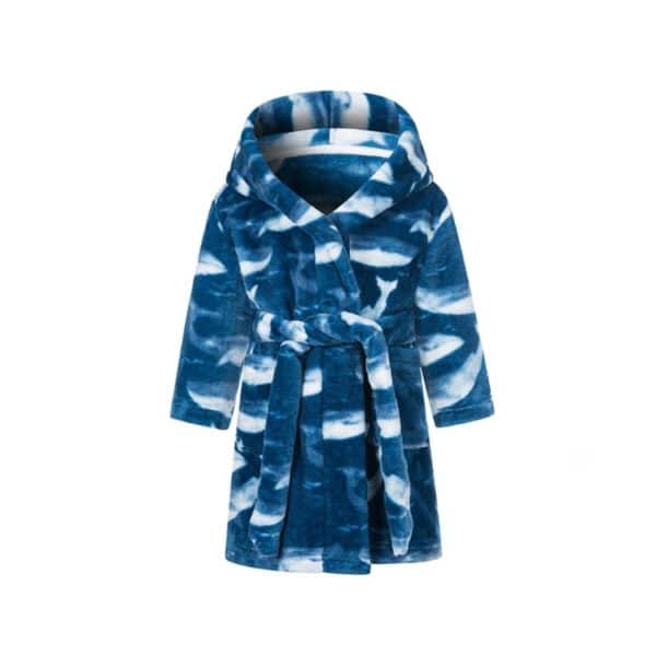 Robe de chambre à capuche motif garçon