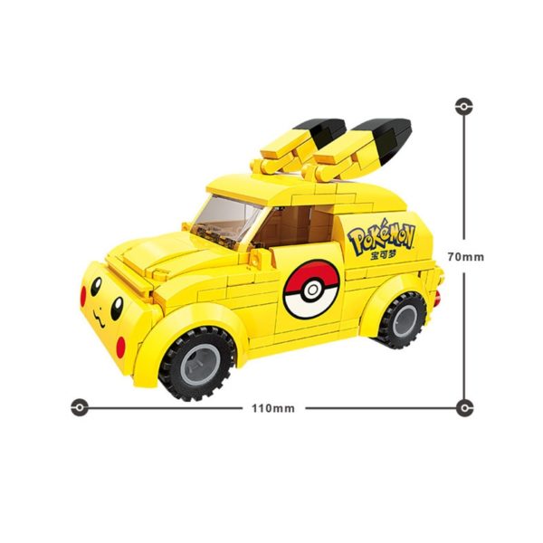 Voiture et camion Pikachu à construire