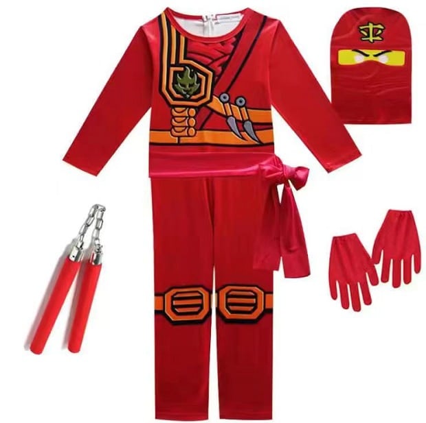 déguisement ninja enfant rouge