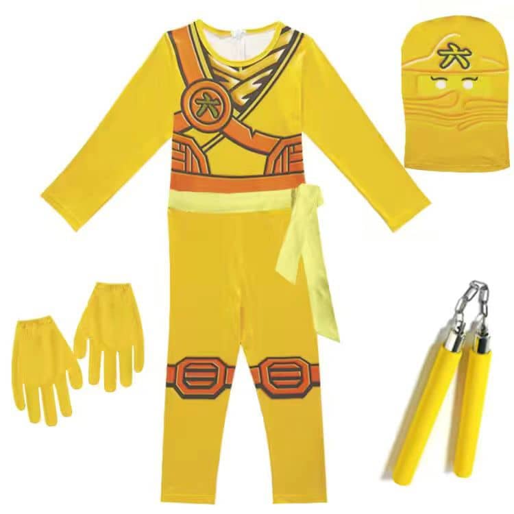 déguisement ninja enfant jaune