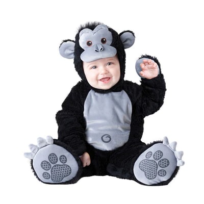 Barboteuse déguisement gorille pour bébé