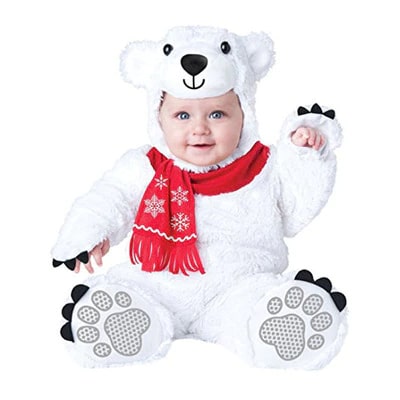 Barboteuse déguisement Ours polaire pour bébé