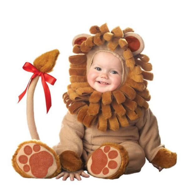 Barboteuse déguisement lion pour bébé