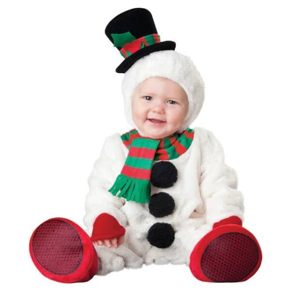 Barboteuse déguisement bonhomme de neige pour bébé