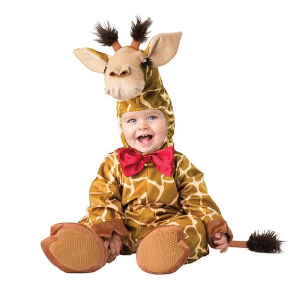 Barboteuse déguisement girafe pour bébé