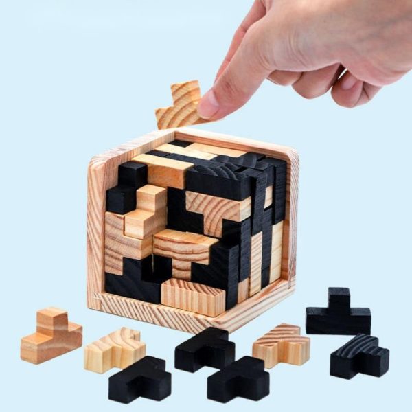 Puzzle Tetris cube casse tête chinois