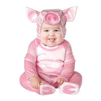 Barboteuse déguisement cochon pour bébé