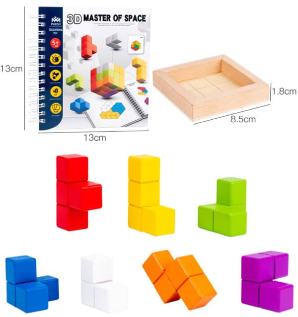 TETRIS 3D EN BOIS 4