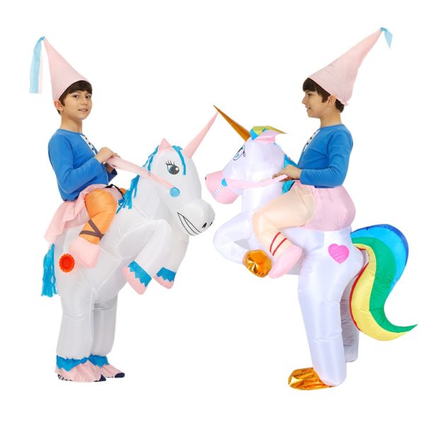 Costume licorne gonflable pour enfants