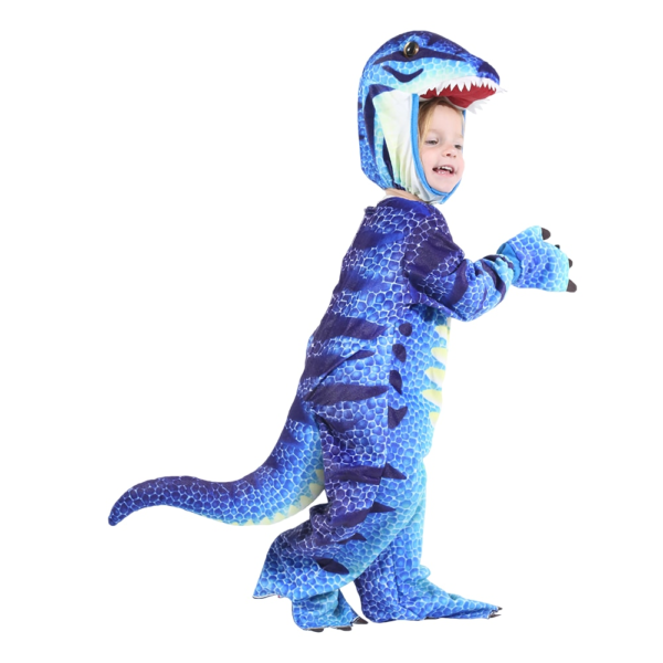 Costume de dinosaure bleu pour enfants
