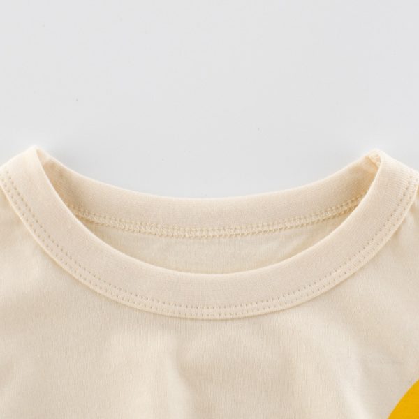 T-shirt d'été en coton à manches courtes pour bébés