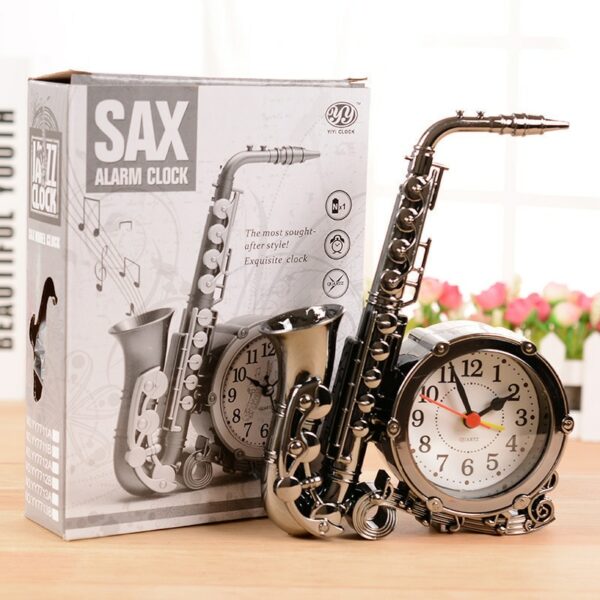 Réveil en forme de Saxophone rétro pour enfant