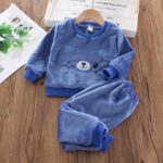 pyjama petit ours chaud bleu image 18
