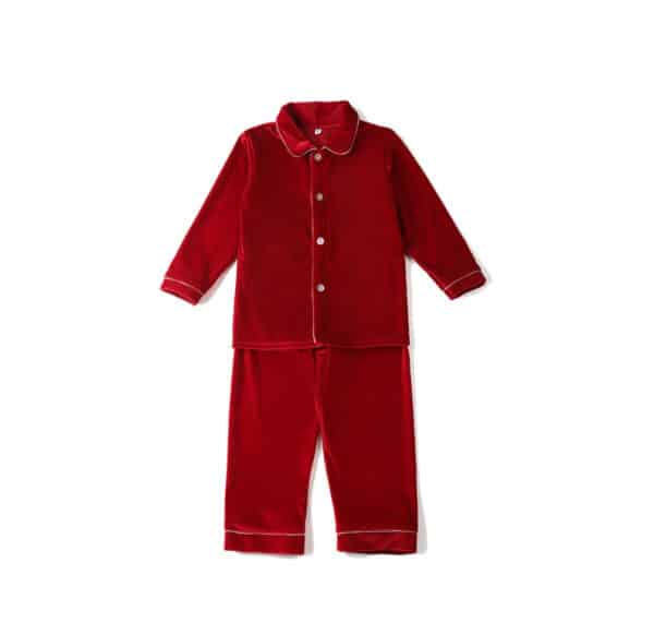 Pyjama de noël en velours pour enfants