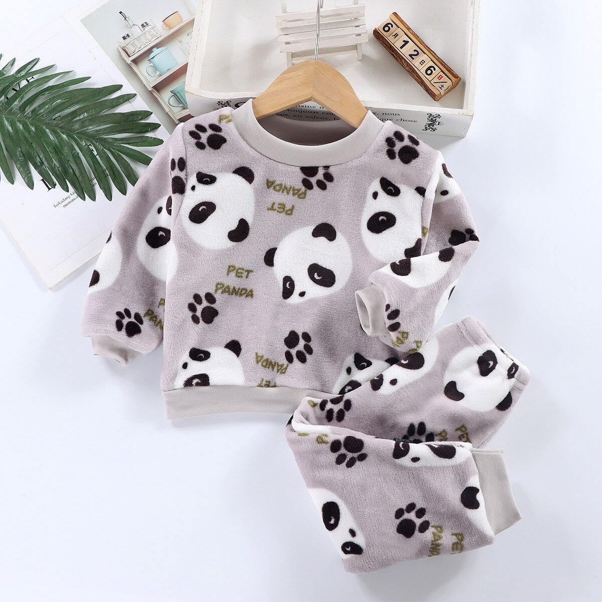 Pyjama enfant chaud et mignon motif panda