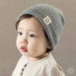Bonnet bébé garçon smiley