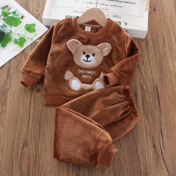Pyjama enfant d'hiver ourson mignon