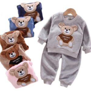 pyjama enfant d'hiver ourson mignon