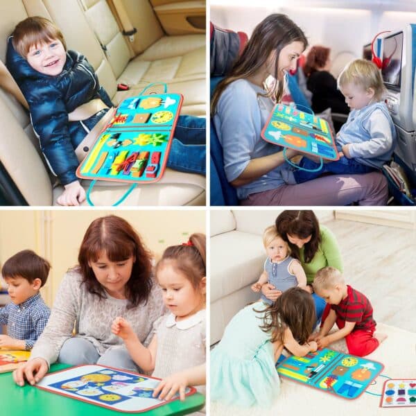 Jouet Montessori : Planche d'apprentissage sensorielle
