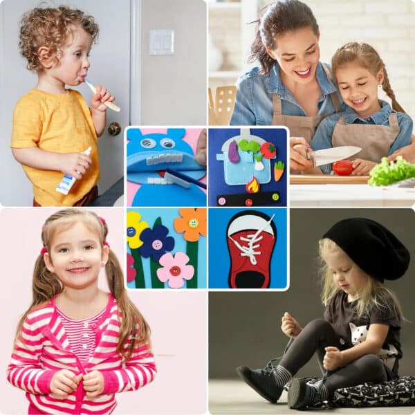 Livre sensoriel Montessori 3D Bébé