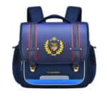 Cartable garçon prestigieux bleu foncé, présenté sur fond blanc