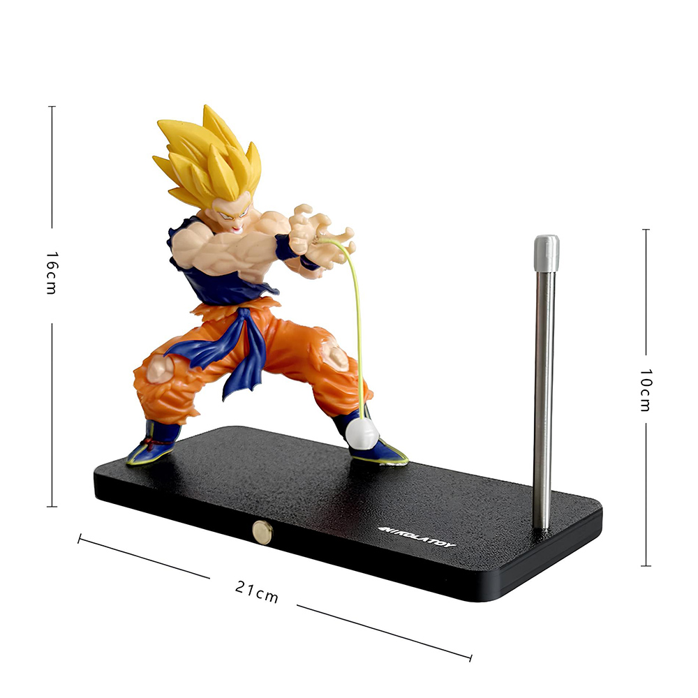 Figurine Dragon Ball Z - Son Goku Sur Vélo, 21 Cm, PVC Haute Qualité, Neuve