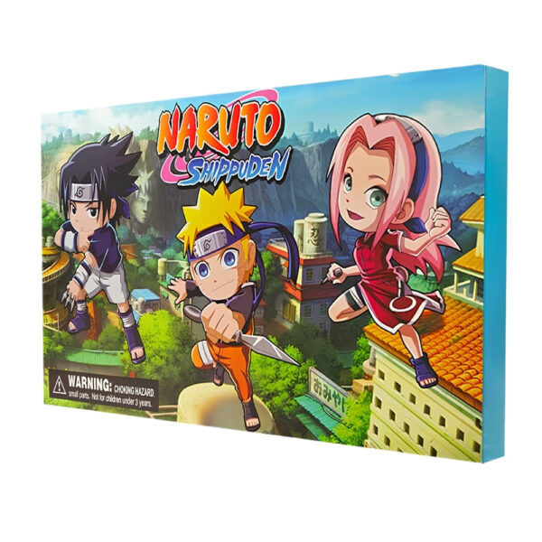 Calendrier de l'Avent Naruto sur fond blanc.