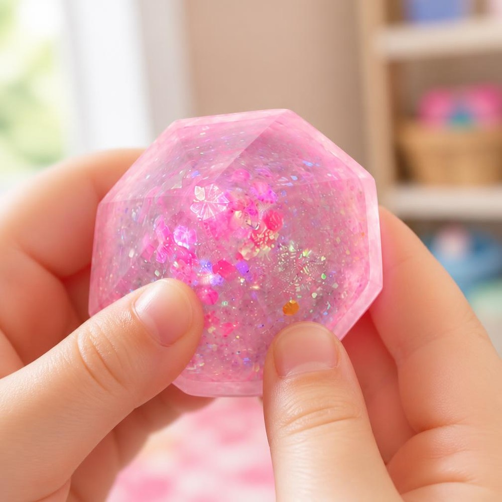 Jouet Squishy Needoh garçon anti-stress en balle à facettes – Image 2
