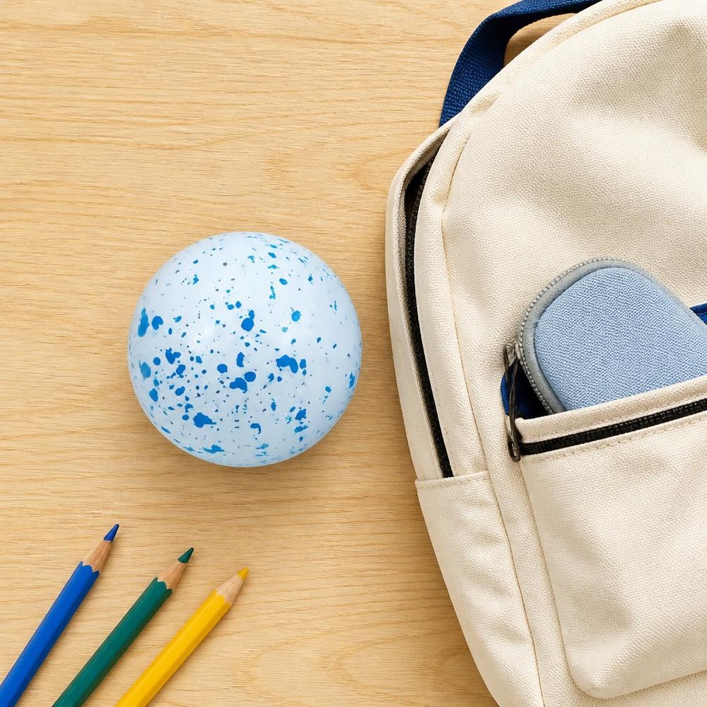 Jouet Squishy Needoh garçon anti-stress en balle mouchetée – Image 3